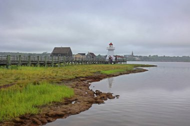 BOUTOUCHE, NEW BRUNSWICK, CANADA 08 24 2022: Le Pays de la Sagouine, Kanada 'nın Bouctouche şehrinde Antonine Maillet tarafından kurulan bir Acadian kutlamasıdır.