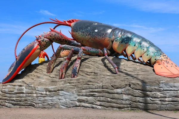 Shediac Nouveau Brunswick Canada 2022 Världens Största Hummer Staty Betong — Stockfoto