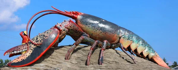 Shediac Nouveau Brunswick Canada 2022 Världens Största Hummer Staty Betong — Stockfoto