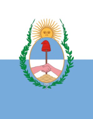 Mendoza Eyaleti bayrağı, Arjantin. Bu aynı zamanda And Ordusu 'nun bayrağı.