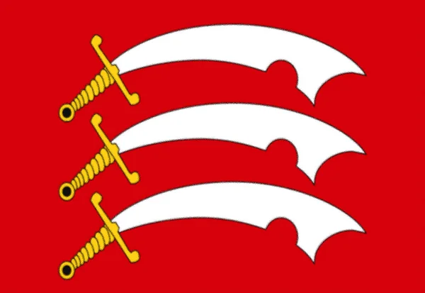 Bela Bandeira Essex Com Arma — Fotografia de Stock