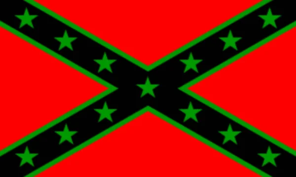 Афро Американец Интересным Флагом Месте Обычно Передний Номерной Знак Прямоугольный — стоковое фото