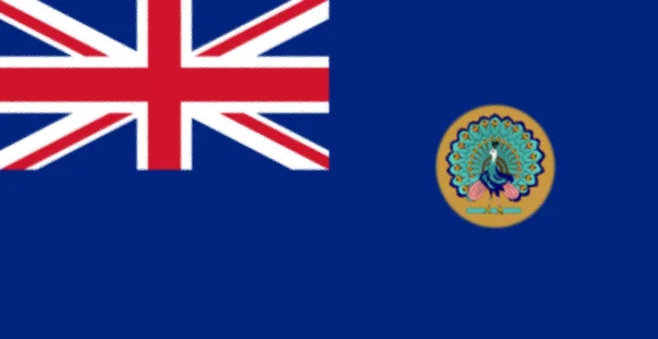 Britisch Burmesische Flagge Von 1937 Basierend Auf Der Neuseeländischen Flagge — Stockfoto