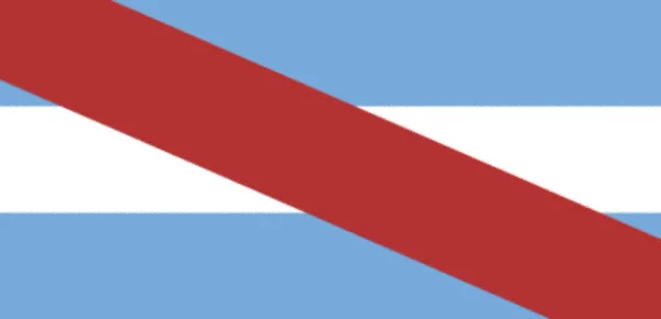 Flagge Der Provinz Entre Ros Argentinien — Stockfoto