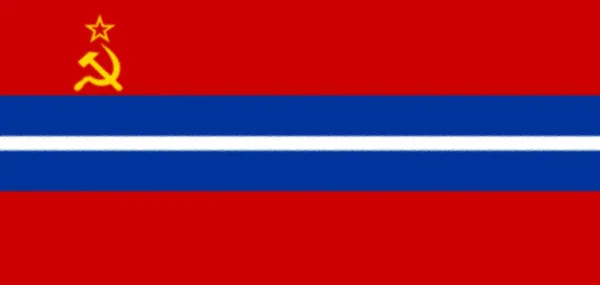 Σημαία Της Σσδ Κιργιζίας — Φωτογραφία Αρχείου