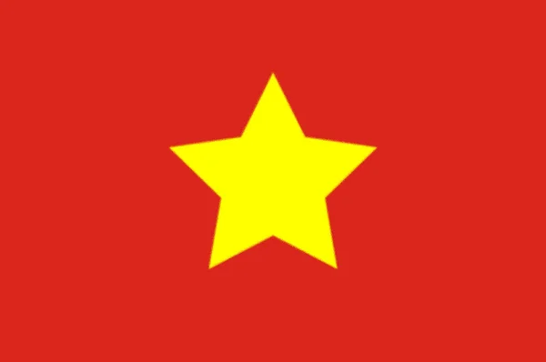 Vlag Van Noord Vietnam 1945 1955 — Stockfoto