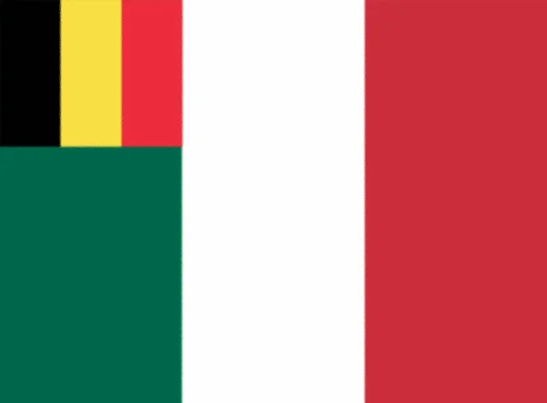 Vlag Van Het Belgisch Legioen Franse Interventie Mexico Jaren 1860 — Stockfoto
