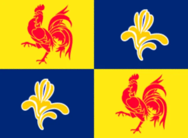 Флаг Комиссии Французского Сообщества — стоковое фото