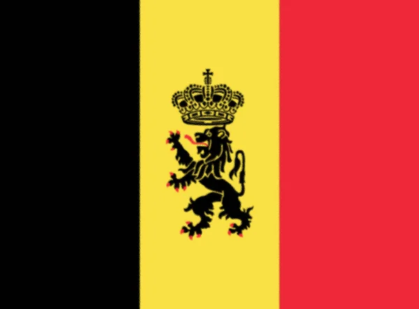 Regeringen Baner För Belgien — Stockfoto