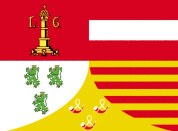 Flag Belgian Province Liege — Stock Photo, Image