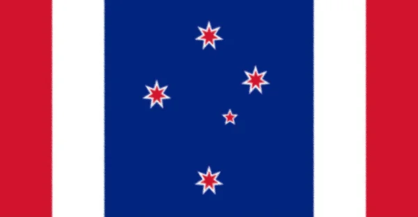 Flaga Oceanii Wniosek — Zdjęcie stockowe