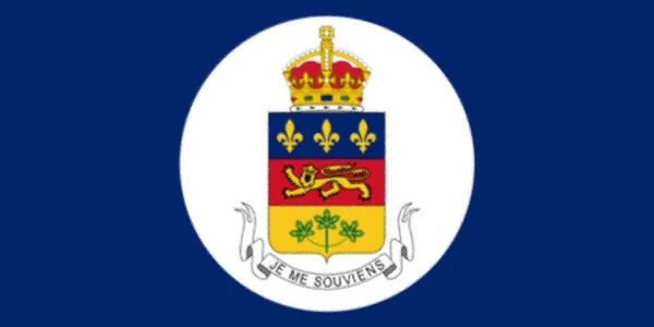 Flagge Des Vizegouverneurs Von Quebec — Stockfoto