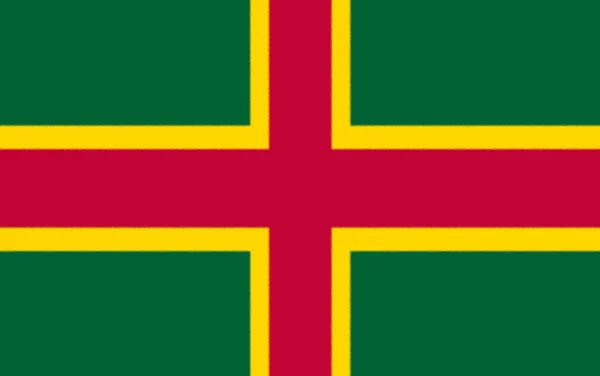 Färgglada Flagga Kosmanien — Stockfoto