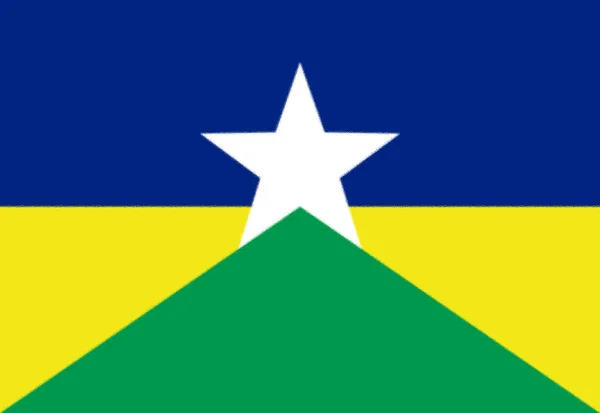 Bandeira Rondnia Brasil — Fotografia de Stock