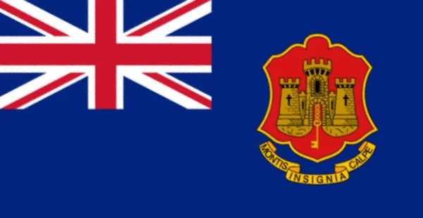 Державний Прапор Гібралтару — стокове фото