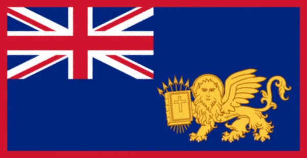 Vlajka Jónských Ostrovů 1815 1864 — Stock fotografie