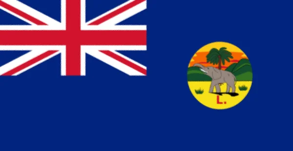 Флаг Колонии Лагос 1886 1906 — стоковое фото