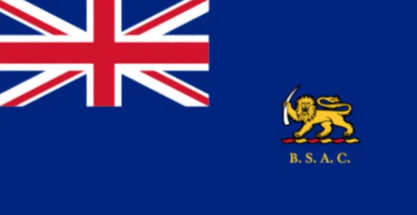 Флаг Британской Южно Африканской Компании 1890 1923 — стоковое фото