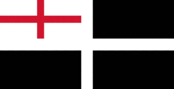Flag English Cornish Ensign — Stock Photo, Image