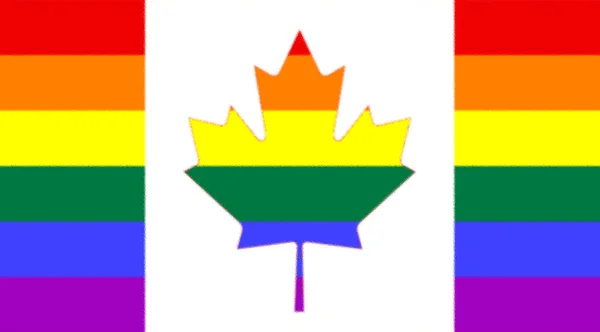 Kanada Flagge Für Homosexuelle — Stockfoto