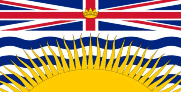 Flag British Columbia Canada — Stock Photo, Image