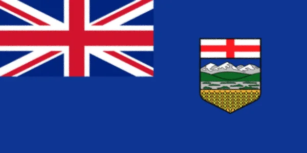 Flag Alberta Canada — Stock Photo, Image