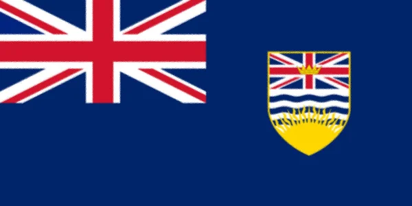 Vlajka Britské Kolumbie Kanady — Stock fotografie