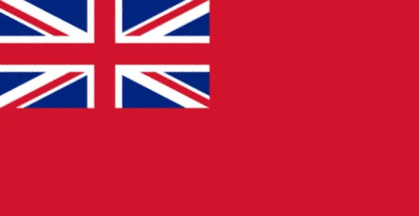 Red Ensign Red Duster Flag Originated Early 17Th Century English — Stock Photo, Image