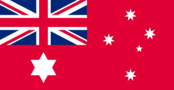 Australian Red Ensign 1903 1909 — Stock Photo, Image