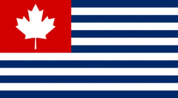 Bandera Ficticia Los Estados Unidos Canadá — Foto de Stock
