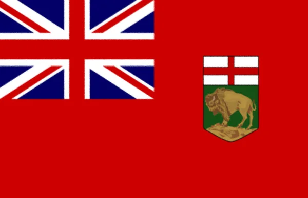 Flag Manitoba Canada — Stock Photo, Image