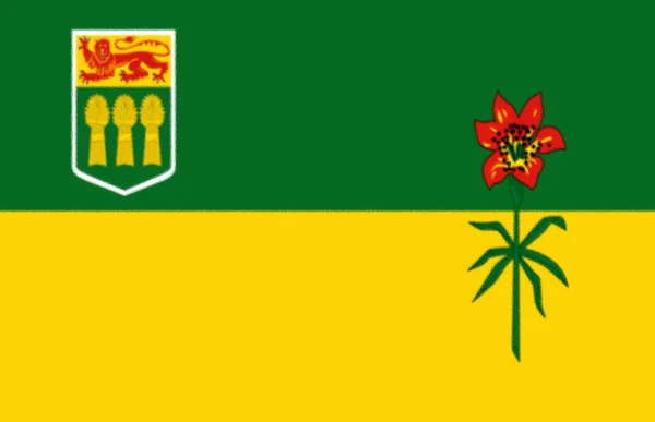 Saskatchewan Kanada Zászlaja — Stock Fotó