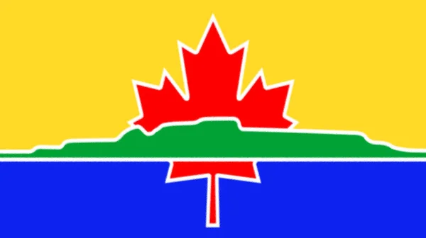 Flag Thunder Bay Ontario — Stock Photo, Image