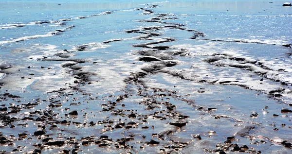 Línea Costera Bahía Fundy Nuevo Brunswick Canadá Con Marea Baja — Foto de Stock