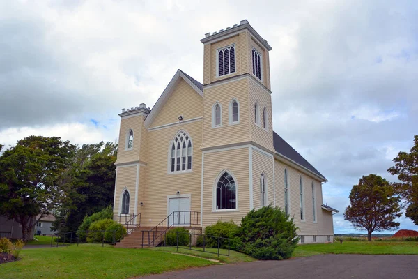 新伦敦爱德华岛 New London Prince Edward Island 2022 圣约翰长老会友好的乡村教堂位于爱德华王子岛上安妮的土地中央 蒙哥马利的出生地 — 图库照片