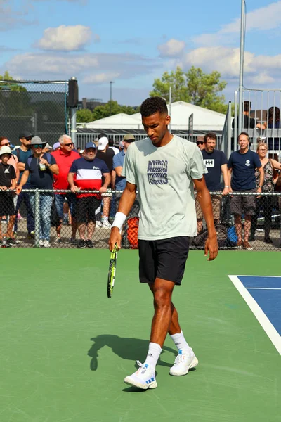 Joueur Tennis Professionnel Jouer Sur Terrain — Photo