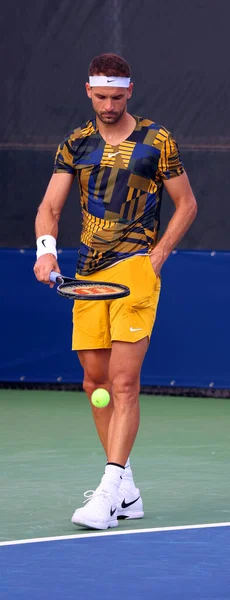 Jugador Tenis Profesional Jugar Cancha — Foto de Stock