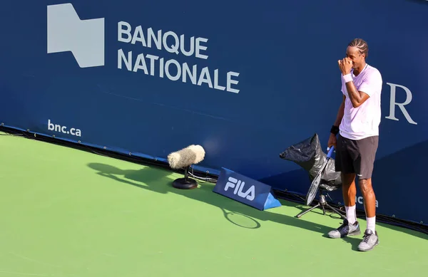 Professionele Tennisser Spelen Het Veld — Stockfoto