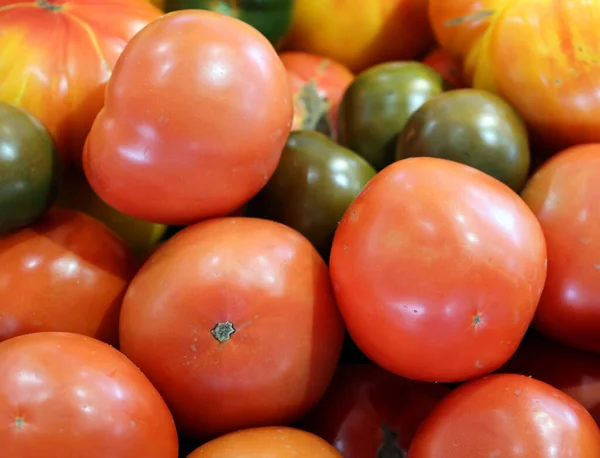 Colorido Vintage Heirloom Tomates Vegetal — Fotografia de Stock