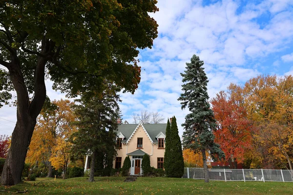 Saint Anne Bellevue Montreal Quebec Canada 2022 Tipica Casa Canadese — Foto Stock