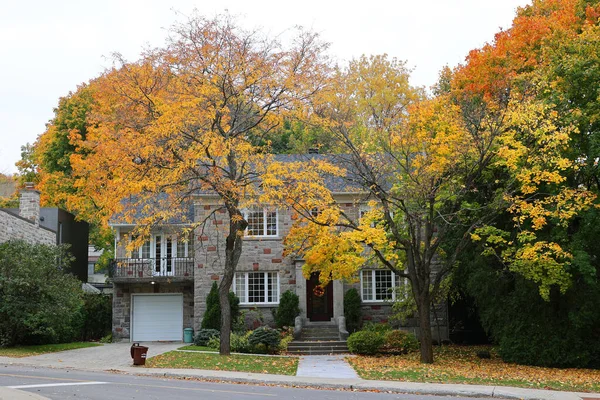 Saint Anne Bellevue Montreal Quebec Canada 2022 Tipica Casa Canadese — Foto Stock