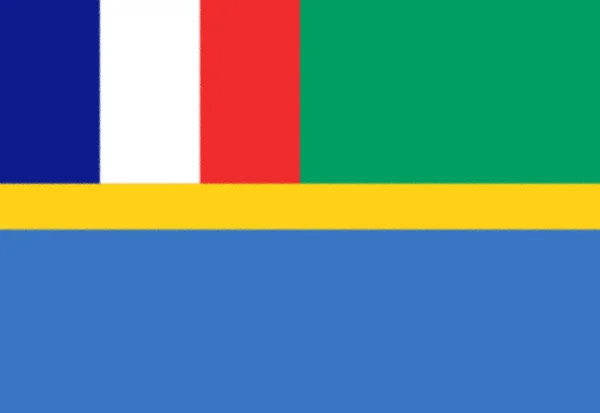 Gabons Flagga 1959 1960 — Stockfoto
