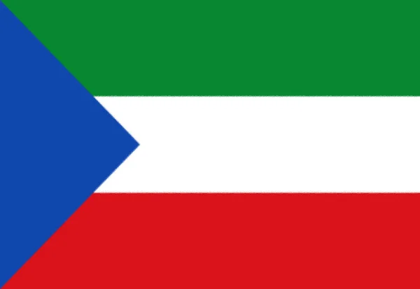 Bandeira Guiné Equatorial Sem Brasão Armas — Fotografia de Stock