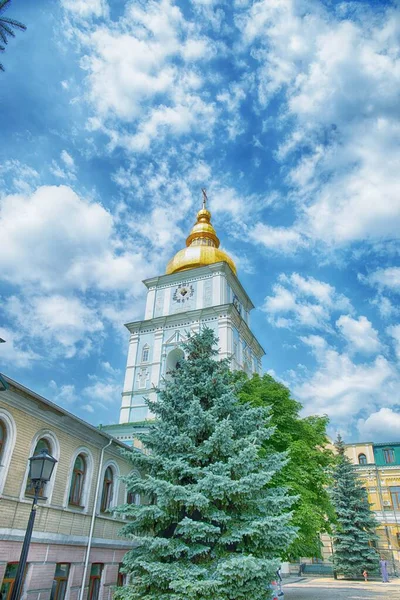 Mykhailivskiy Cathedral Kyiv Ukraine — стоковое фото