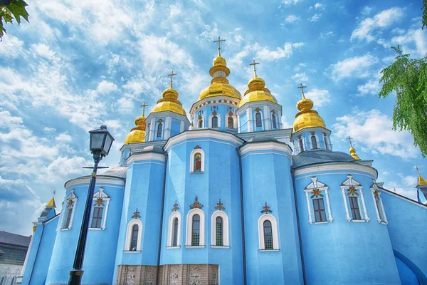 Mykhailivskiy Cathedral Kyiv Ukraine — стоковое фото
