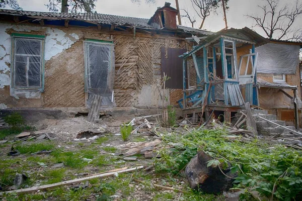 Наслідки Вторгнення Росіян Україну — стокове фото