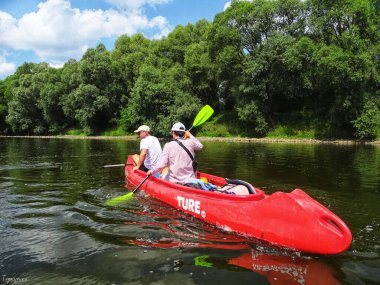 rafting on the Dniester river