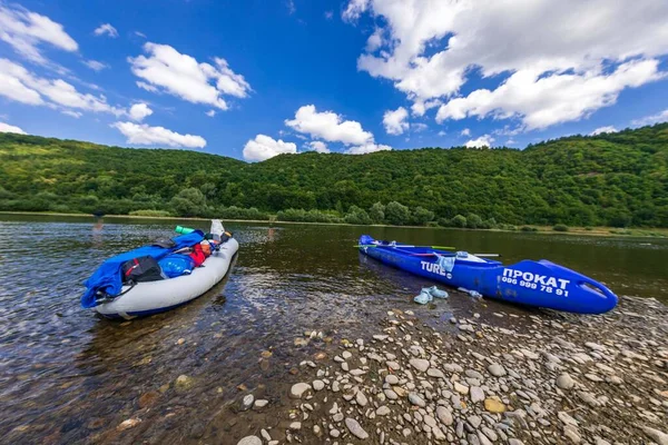 rafting on the Dniester river