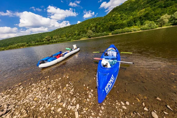 rafting on the Dniester river