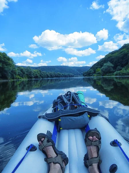 rafting on the Dniester river